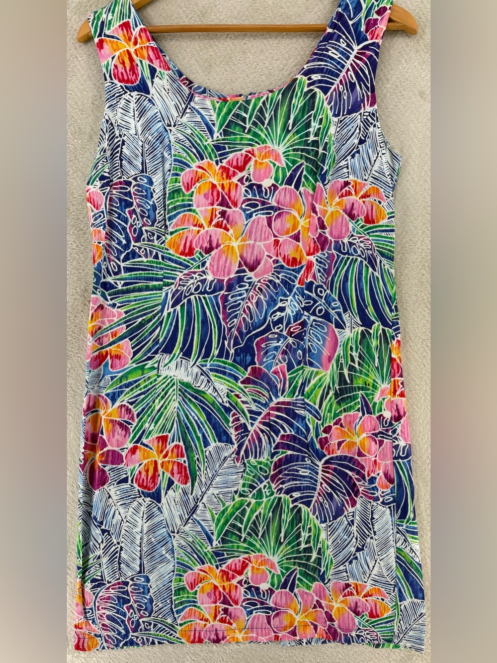 Vintage Jams World Palmeria print sleeveless mini dress